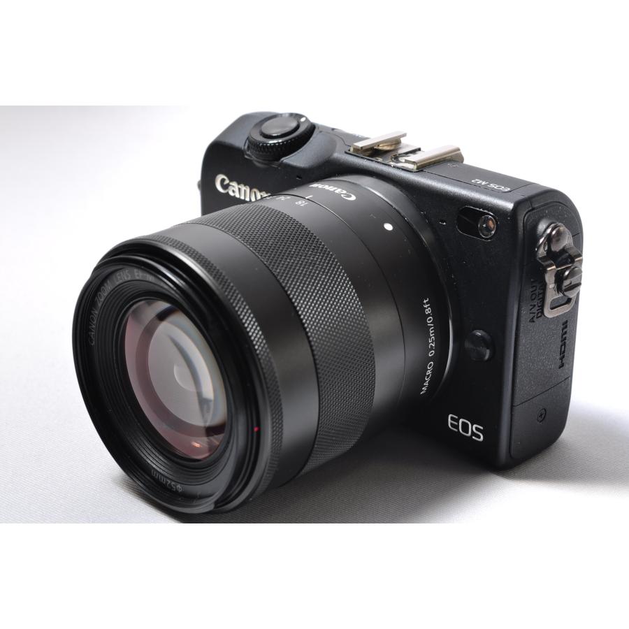 美品 Canon EOS M2 D 一眼レフ トリプルレンズキット➕望遠レンズ付