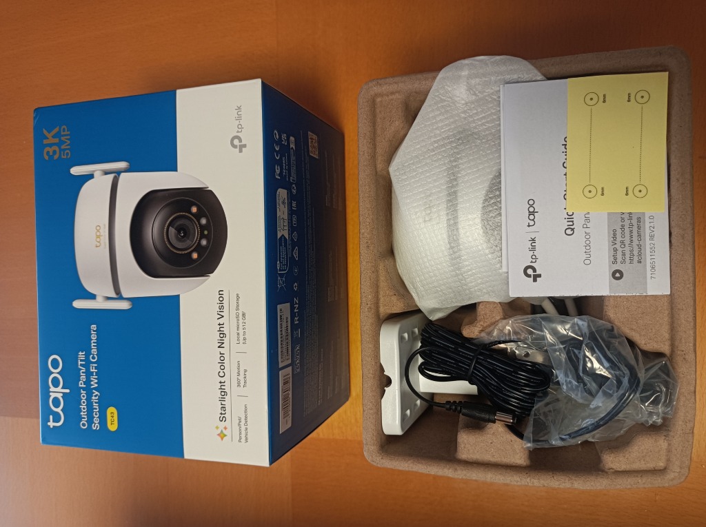 Tapo TC43 ＋128GBmicroSDカードセット】500万画素 3K 5MP 自動追尾