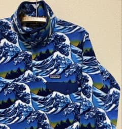 葛飾北斎 極美品‼️ 人気‼️シンチラスナップt パタゴニア プル