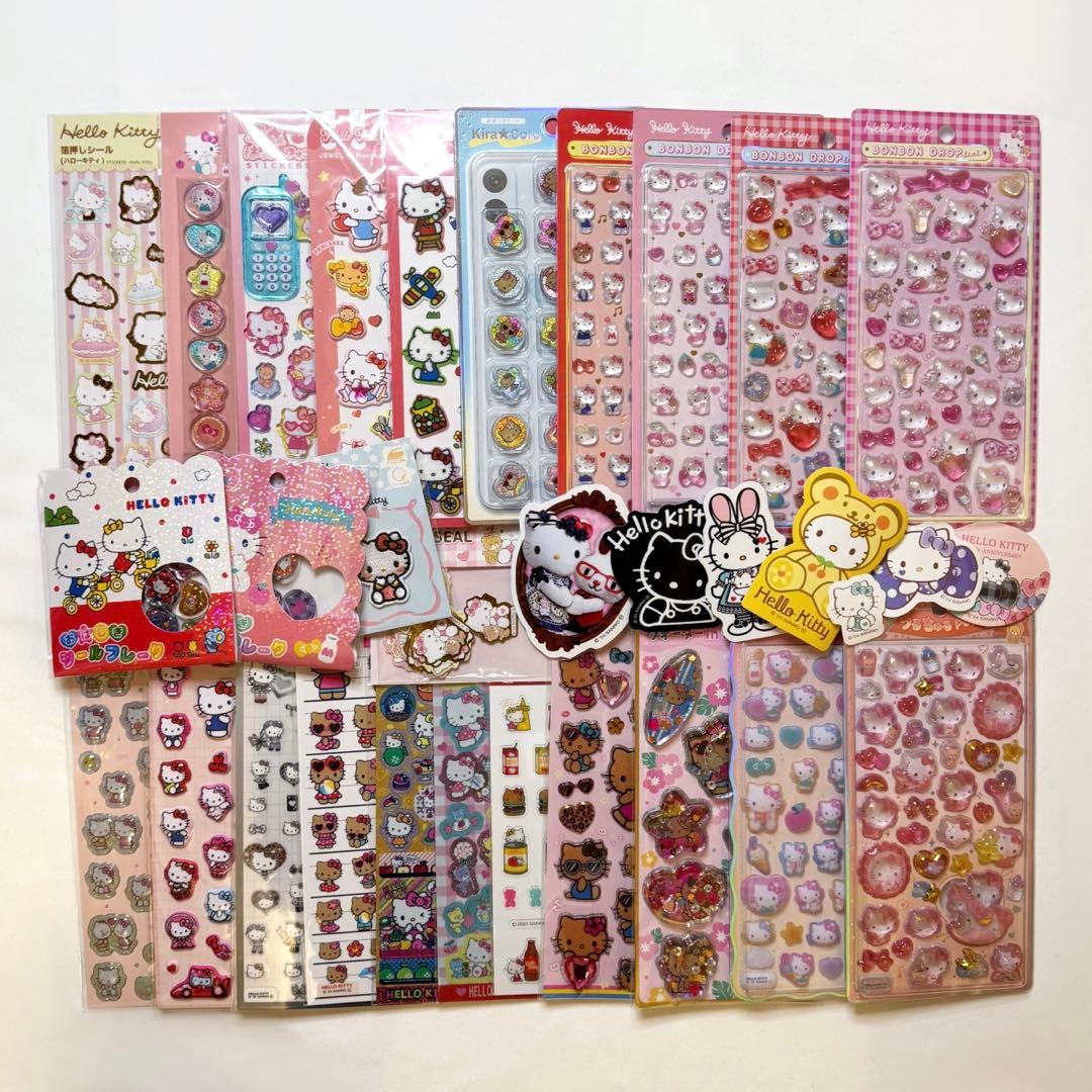 【新品】 ハローキティ シール 正規品 ボンボンドロップ まとめ売り サンスター文具 新品 ハローキティ サンリオキャラクターズ グッズ