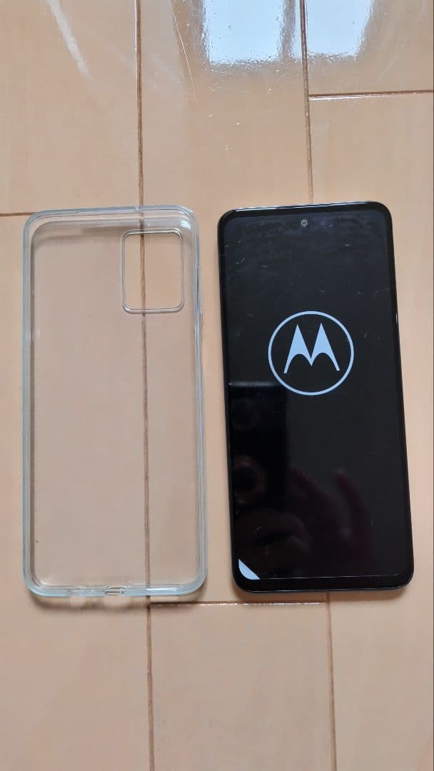 moto g53y 5g スマートフォン ペールピンク クリアケース付き moto g53y 5g スマートフォン ペールピンク クリアケース付き moto