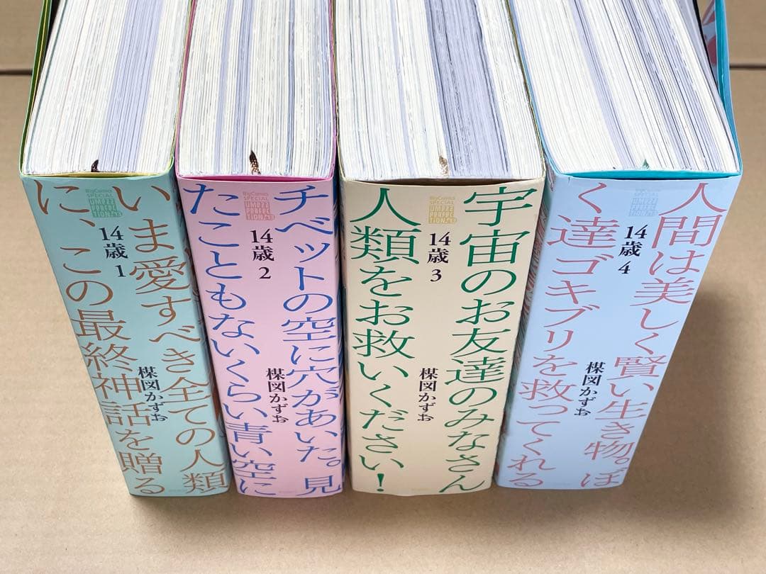 楳図かずお 【14歳】値下げ！美品！全4巻セット 14歳 ワイド版 コミック 1-4巻セット (ビッグ コミックス〔スペシャル