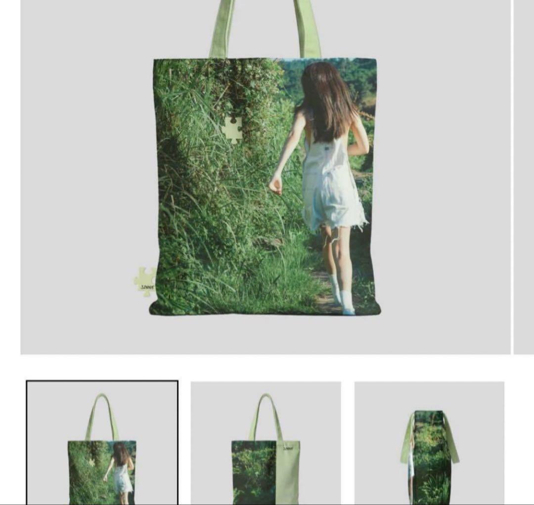 JENNIE 写真展 トートバッグ グリーン ジェニGreen Tote Bag - メルカリ