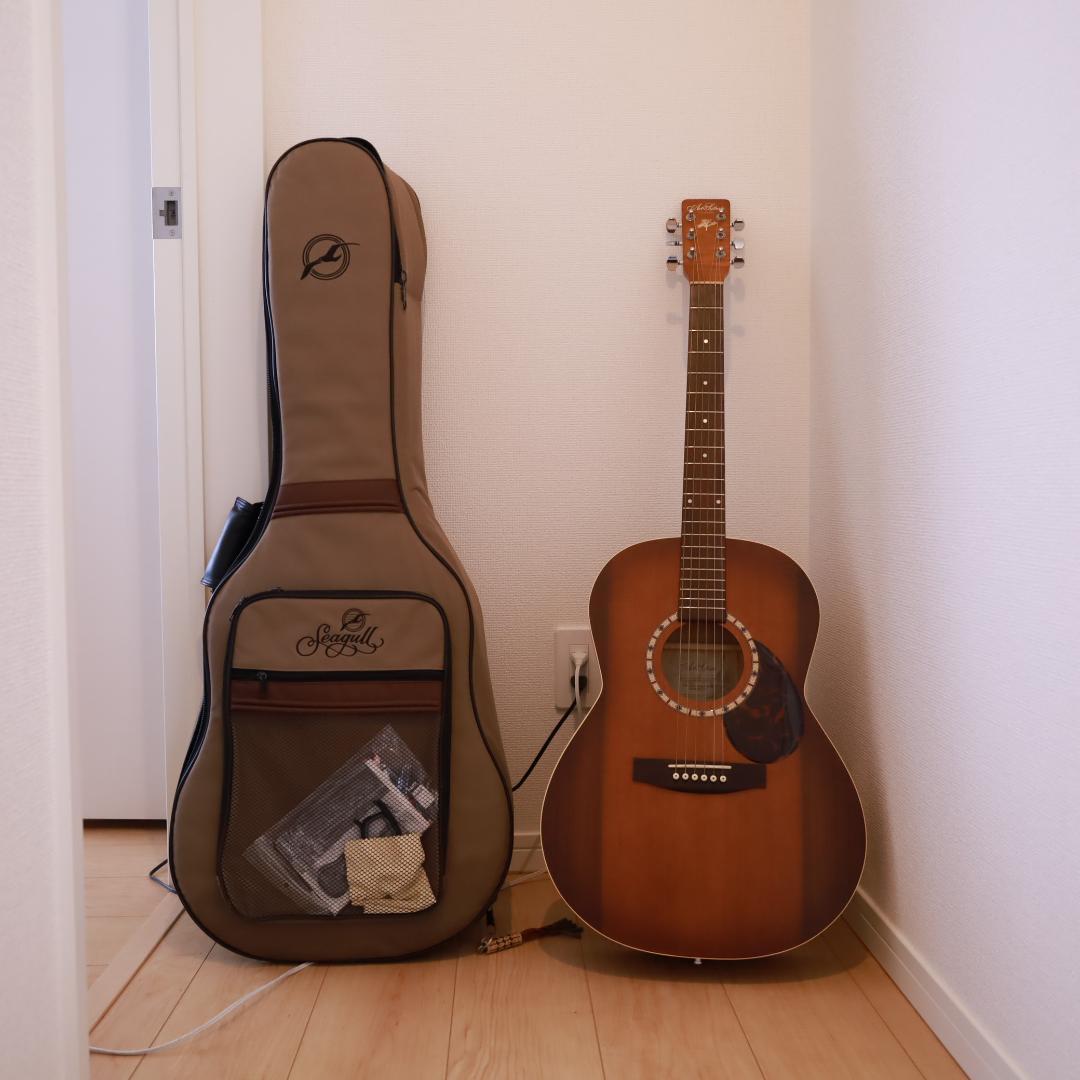 ●Art & Lutherie アコースティックギター ブラウン　ケース付き 楽天市場】Art＆Lutherie Roadhouse Havana Brown アコギ