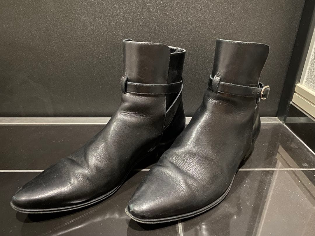 CELINE ジョッパーブーツ(黒) CELINE（セリーヌ） ジップドブーツ LEON ZIPPED BOOT ブラック メンズ