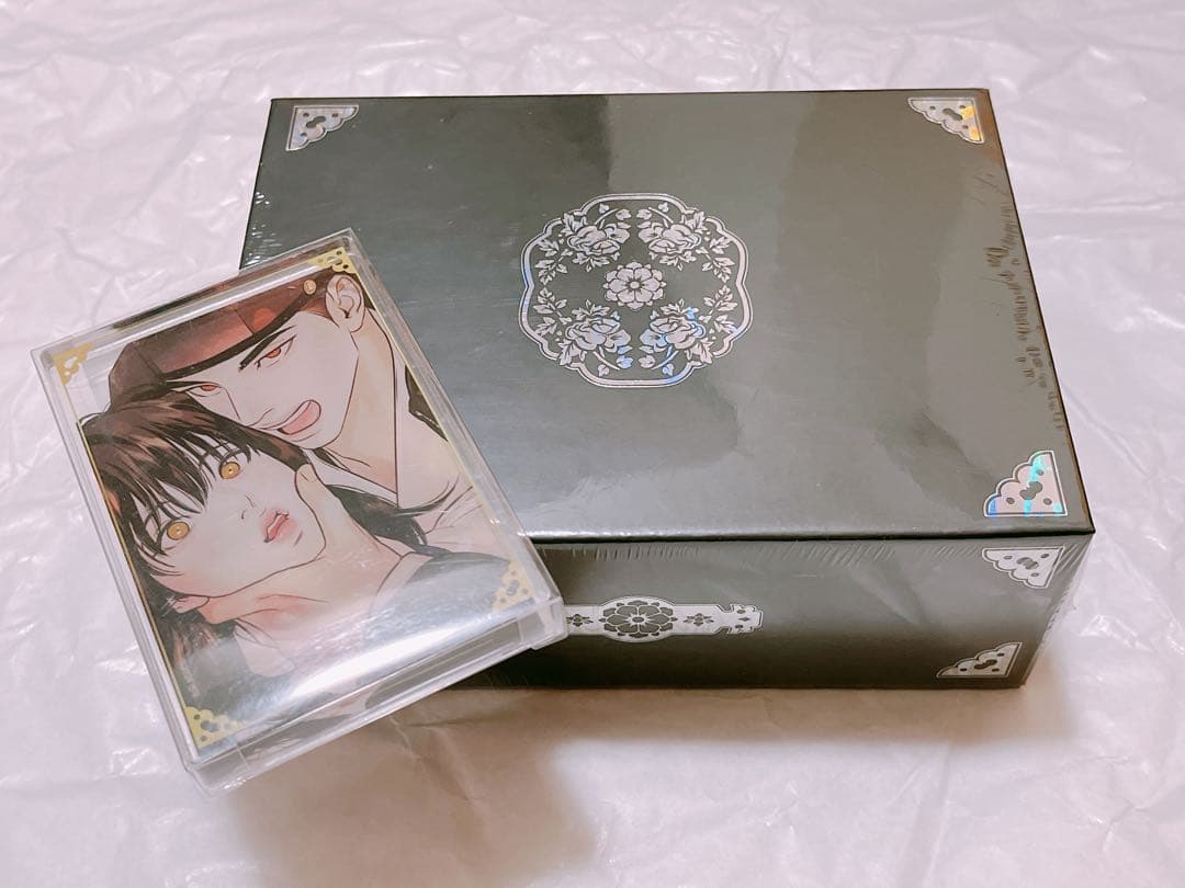 韓国BL 夜画帳：ROK（録） 完結記念パッケージ 特典付き 韓国 コミック グッズ『夜画帳：ROK（録）』はがき132枚＋ポスター1枚