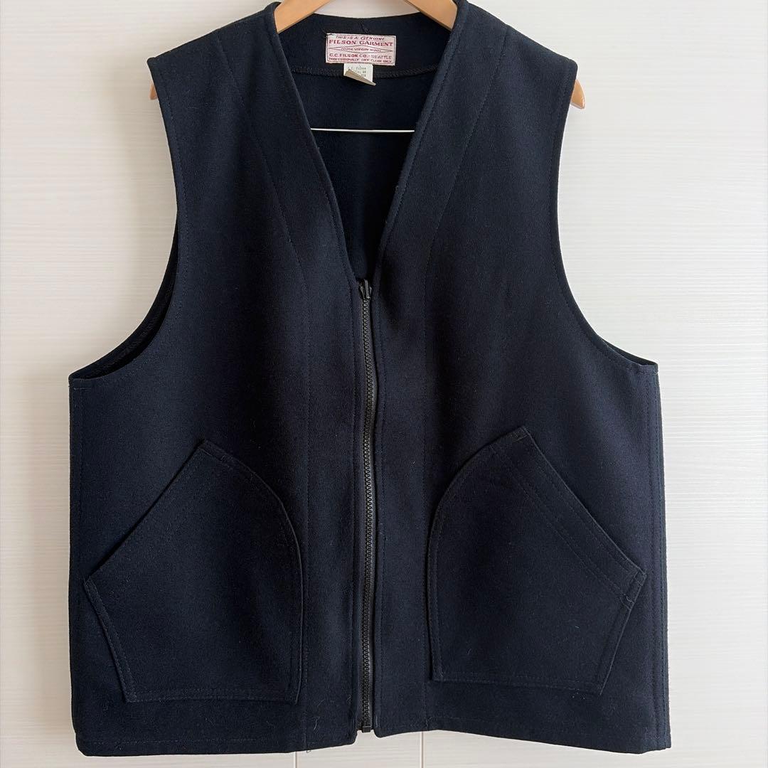 【週末値下げ】フィルソン　FILSON GARMENT ベスト フィルソン 黒 ブラック グレー | ビンテージ古着屋Feeet 通販 名古屋